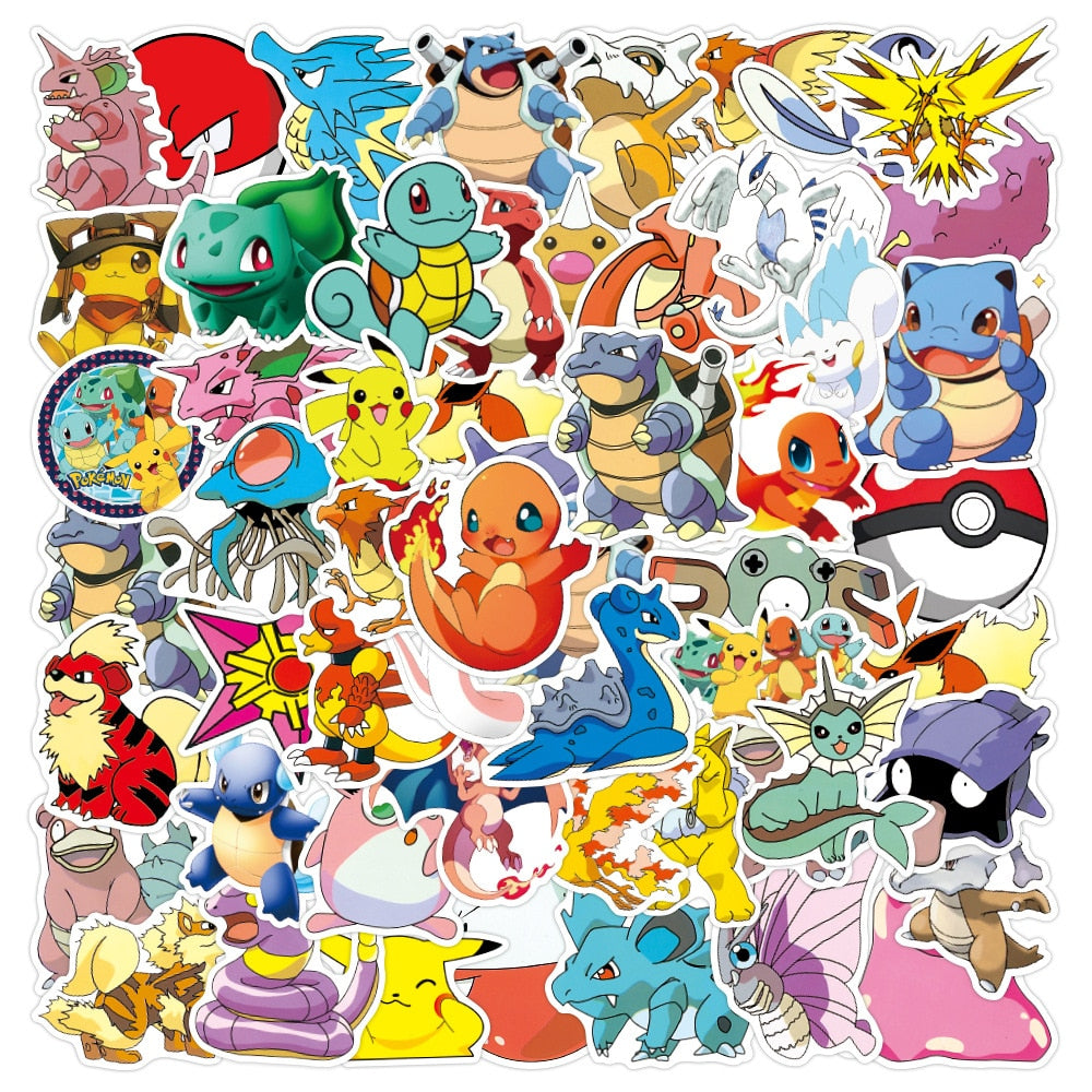 Pokemon Sticker / Viele Motive / 50er Aufkleber Sets - NerdyGeekStore