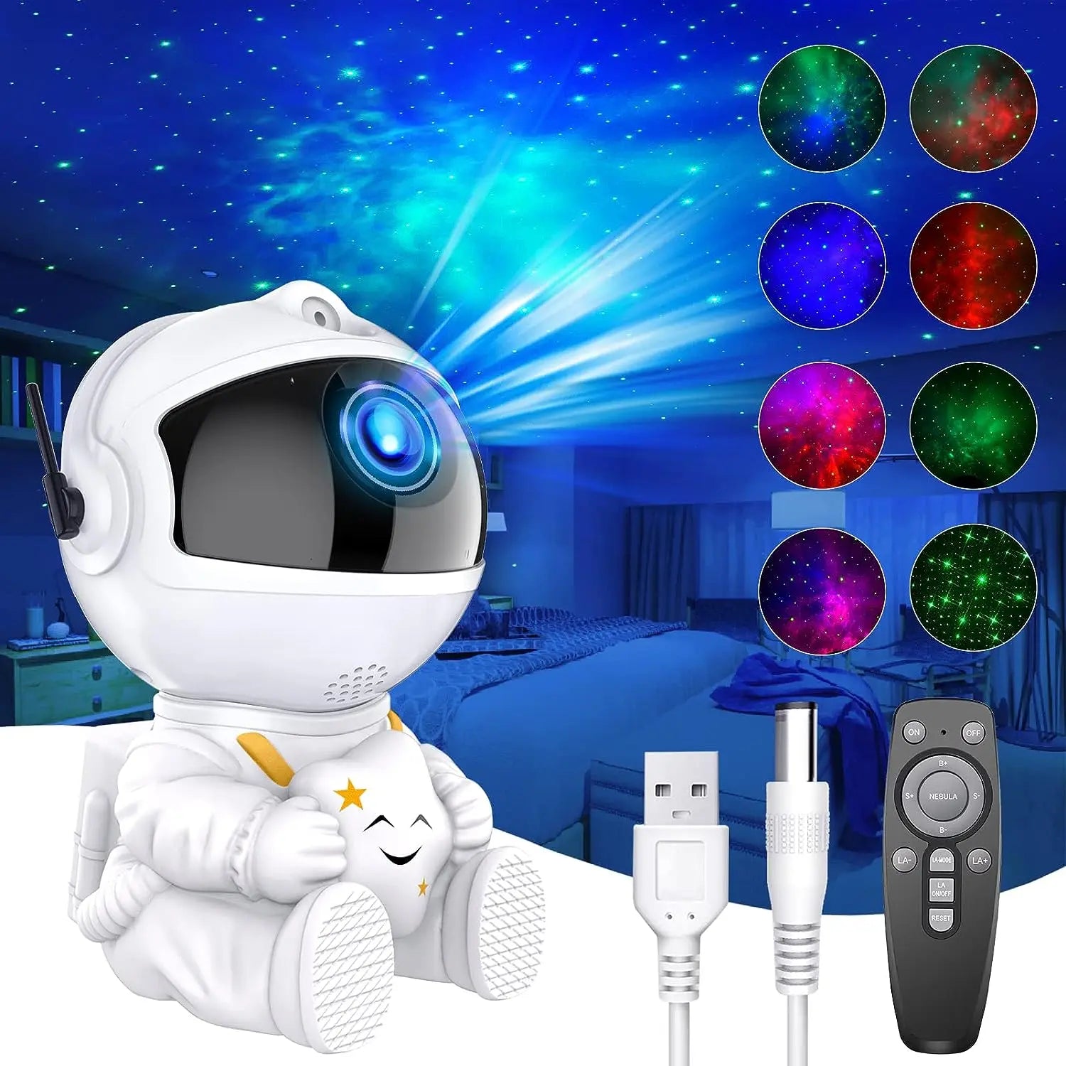 Astronauten LED Sternenhimmel Projektor / mit Fernbedienung - NerdyGeekStore