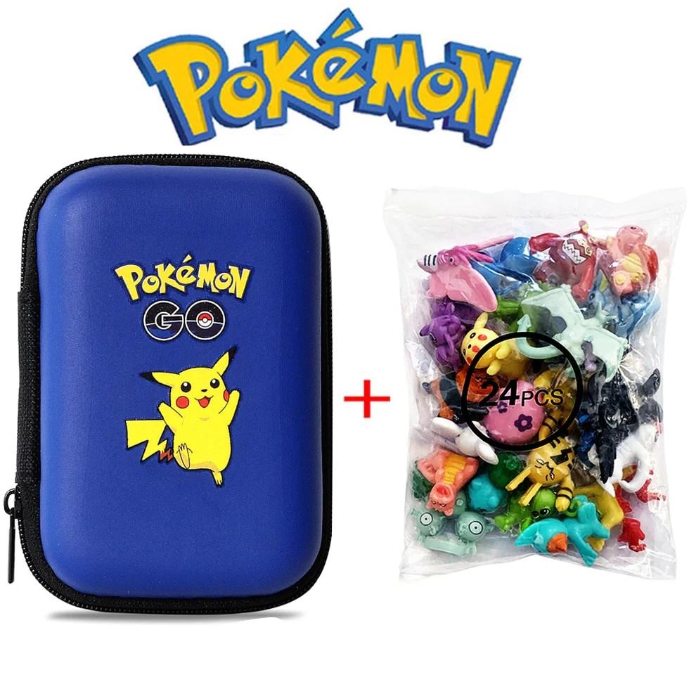 Pokemon Geschenkset / Tasche mit 24 zufälligen Pokemon Figuren zum Sammeln / 7 FarbenPokemon Geschenkset / Tasche mit 24 Pokemon Figuren - NerdyGeekStore