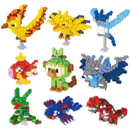 Pokemon Brick Baustein Figuren / u.A. Arctos, Zaptos / Lego kompatibel - NerdyGeekStore