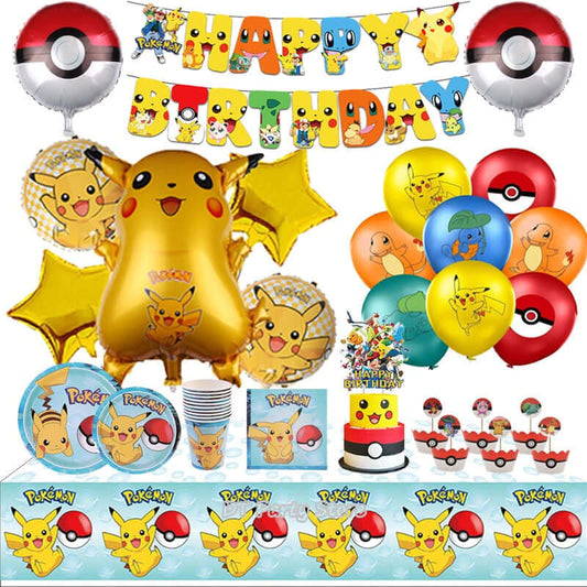 Pokemon Geburtstagsartikel / B-Day Dekoration für eine Pokemon Party - NerdyGeekStore