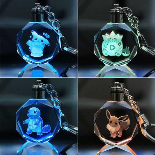 Pokemon LED Schlüsselanhänger / Beleuchtete Keychain - NerdyGeekStore