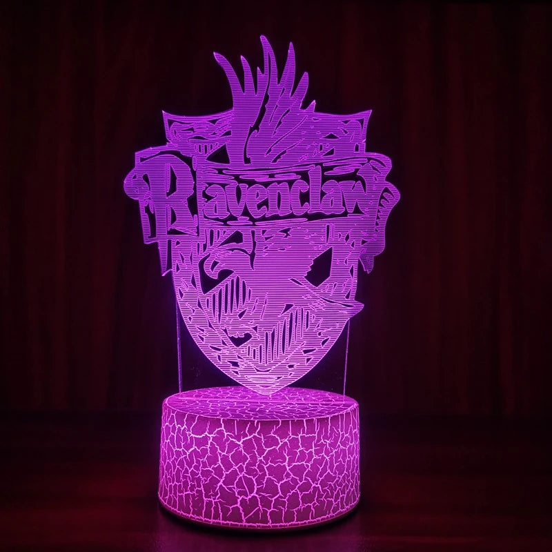 Harry Potter 3D-LED Lampe / Nachtlicht / 16 Farben mit Remote - NerdyGeekStore