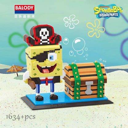 SpongeBob Schwammkopf Baustein Figuren / Lego ähnlich - NerdyGeekStore