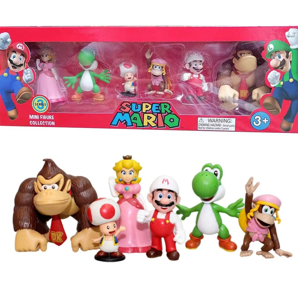 Super Mario Sammelfiguren / 4 Sets / 4-7 cm groß - NerdyGeekStore