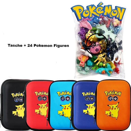 Pokemon Geschenkset / Tasche mit 24 zufälligen Pokemon Figuren zum Sammeln / 7 FarbenPokemon Geschenkset / Tasche mit 24 Pokemon Figuren - NerdyGeekStore