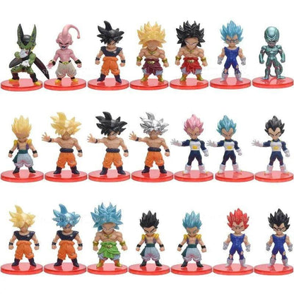 Dragon Ball Z Figuren als Kollektion (21 Stück) / Son Goku, Vegeta & mehr - NerdyGeekStore