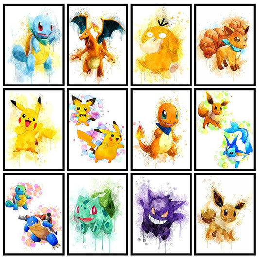 Pokemon Canvas / viele Varianten und Größen / Leinwand - NerdyGeekStore